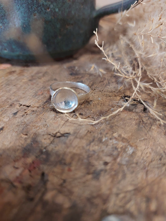 Goblet ring in Sterling silver