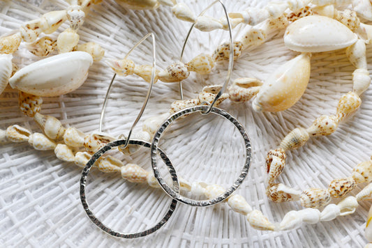Silver hoops