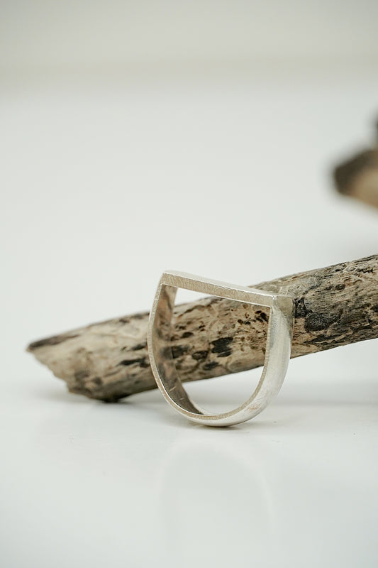 Silver signet ring