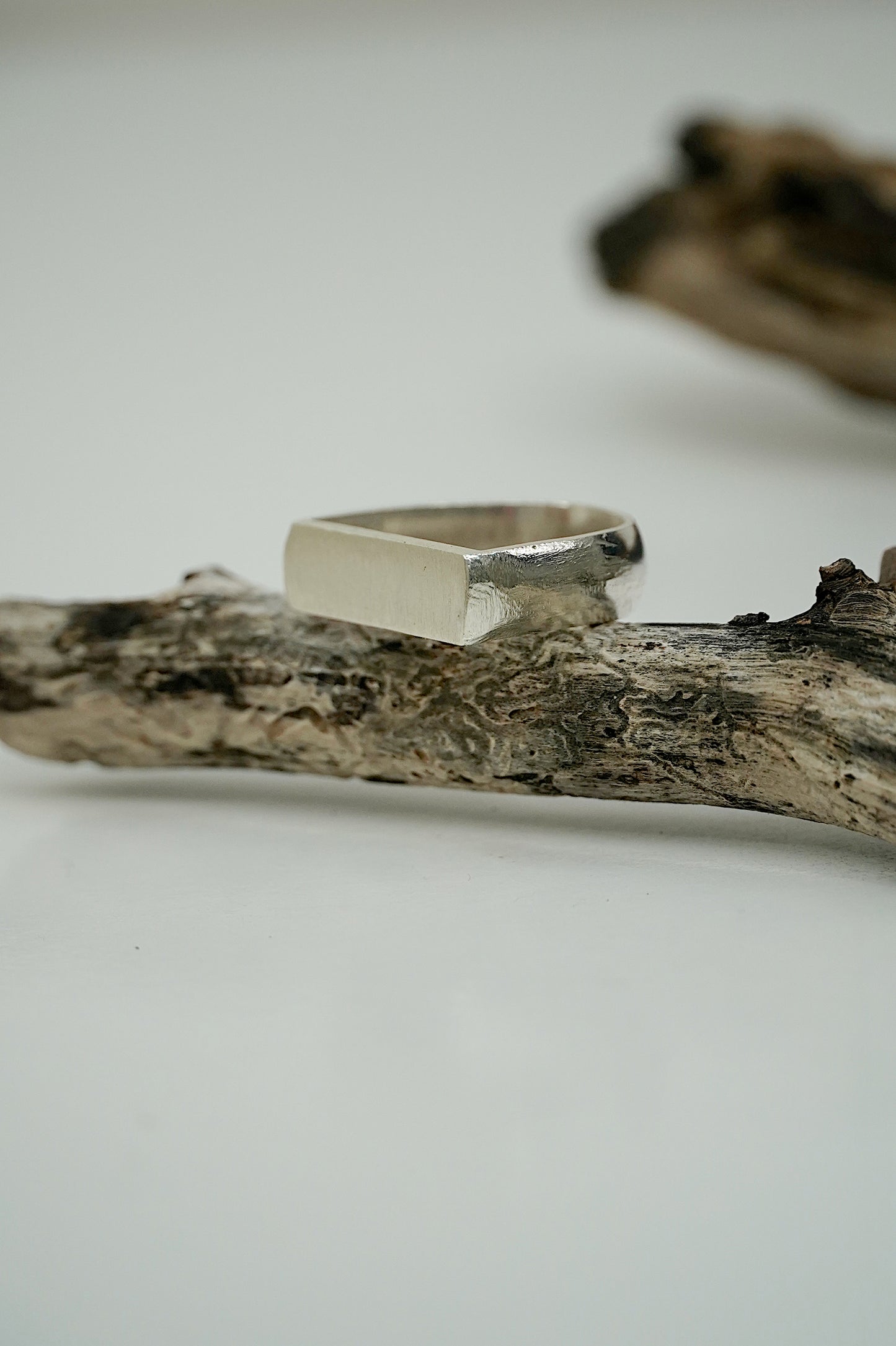Silver signet ring