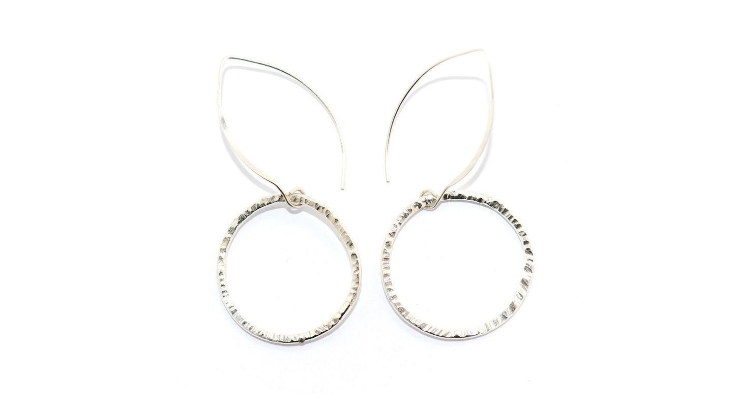 Silver hoops